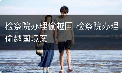 检察院办理偷越国 检察院办理偷越国境案