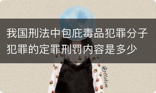 我国刑法中包庇毒品犯罪分子犯罪的定罪刑罚内容是多少