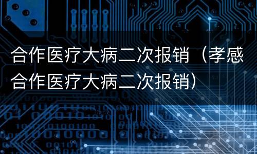 合作医疗大病二次报销（孝感合作医疗大病二次报销）