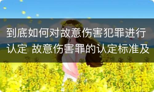 到底如何对故意伤害犯罪进行认定 故意伤害罪的认定标准及对策思想感悟