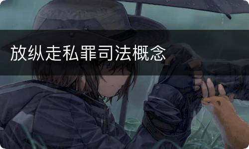 放纵走私罪司法概念
