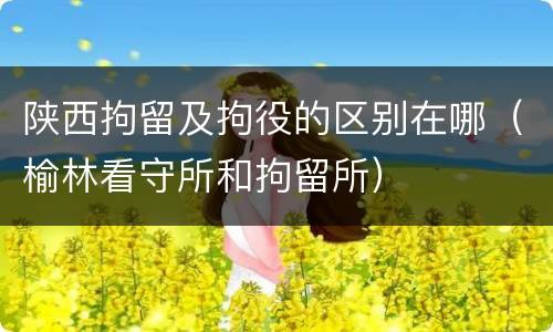 陕西拘留及拘役的区别在哪（榆林看守所和拘留所）