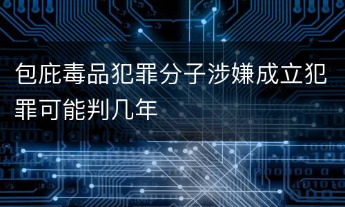 包庇毒品犯罪分子涉嫌成立犯罪可能判几年