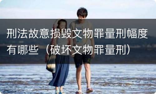 刑法故意损毁文物罪量刑幅度有哪些（破坏文物罪量刑）