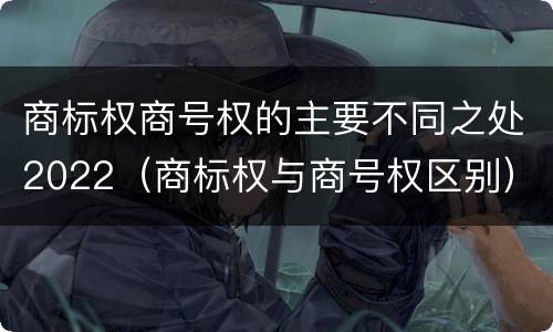 商标权商号权的主要不同之处2022（商标权与商号权区别）