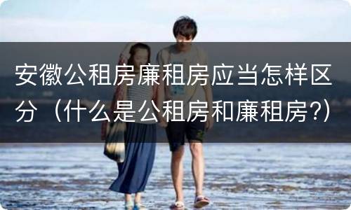安徽公租房廉租房应当怎样区分（什么是公租房和廉租房?）