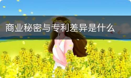 商业秘密与专利差异是什么