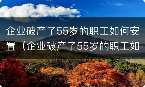 企业破产了55岁的职工如何安置（企业破产了55岁的职工如何安置呢）