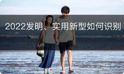 2022发明、实用新型如何识别