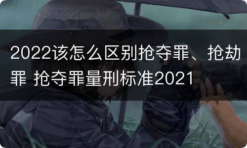 2022该怎么区别抢夺罪、抢劫罪 抢夺罪量刑标准2021