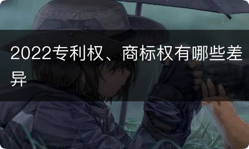 2022专利权、商标权有哪些差异