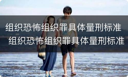 组织恐怖组织罪具体量刑标准 组织恐怖组织罪具体量刑标准是