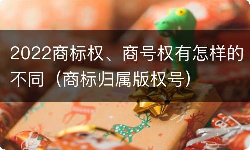 2022商标权、商号权有怎样的不同（商标归属版权号）