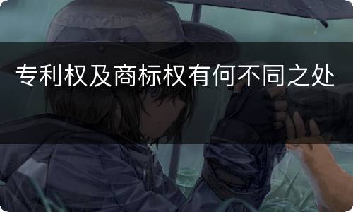 专利权及商标权有何不同之处