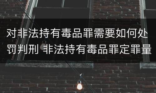 对非法持有毒品罪需要如何处罚判刑 非法持有毒品罪定罪量刑