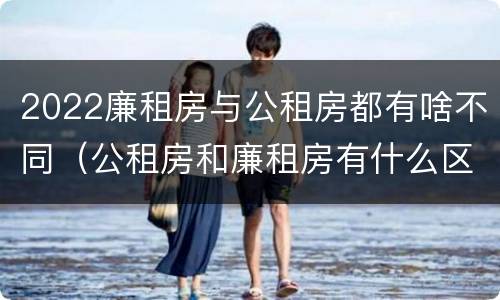2022廉租房与公租房都有啥不同（公租房和廉租房有什么区别?2019年的）