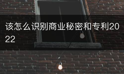 该怎么识别商业秘密和专利2022
