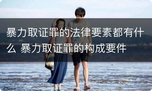 暴力取证罪的法律要素都有什么 暴力取证罪的构成要件