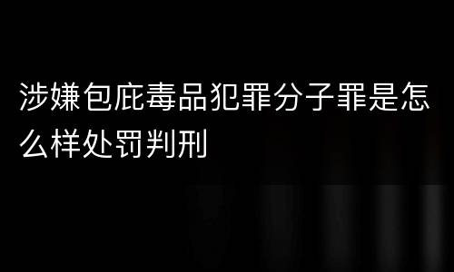 涉嫌包庇毒品犯罪分子罪是怎么样处罚判刑