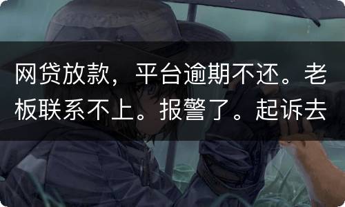 网贷放款，平台逾期不还。老板联系不上。报警了。起诉去凭电子协议法院采信吗