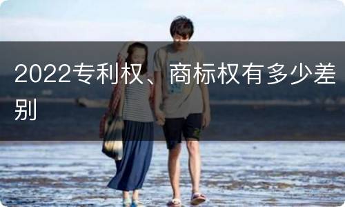 2022专利权、商标权有多少差别
