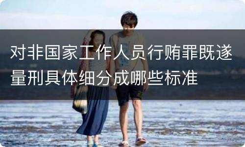 对非国家工作人员行贿罪既遂量刑具体细分成哪些标准