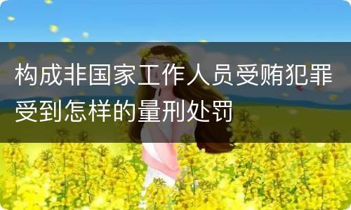 构成非国家工作人员受贿犯罪受到怎样的量刑处罚