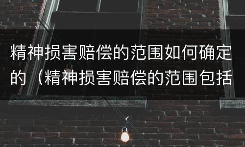 精神损害赔偿的范围如何确定的（精神损害赔偿的范围包括哪些）
