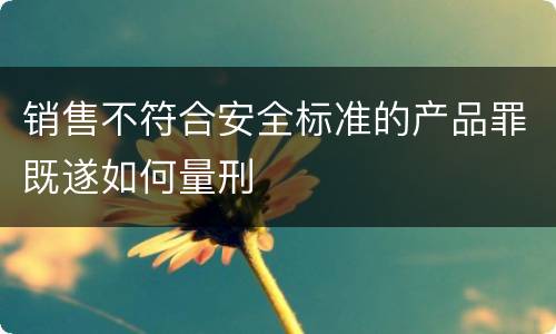 销售不符合安全标准的产品罪既遂如何量刑