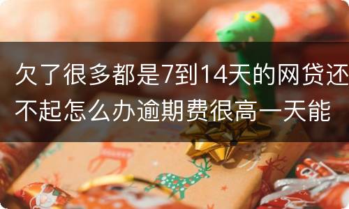 欠了很多都是7到14天的网贷还不起怎么办逾期费很高一天能张几百