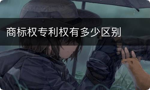 商标权专利权有多少区别