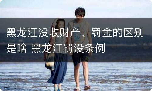 黑龙江没收财产、罚金的区别是啥 黑龙江罚没条例