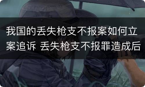 我国的丢失枪支不报案如何立案追诉 丢失枪支不报罪造成后果