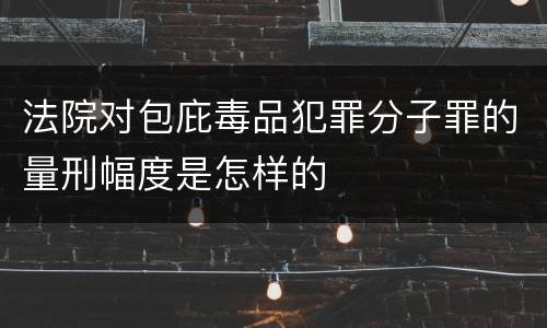 法院对包庇毒品犯罪分子罪的量刑幅度是怎样的