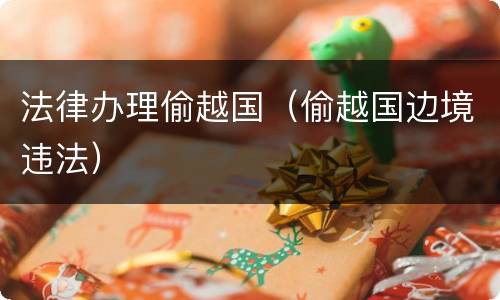 法律办理偷越国（偷越国边境违法）