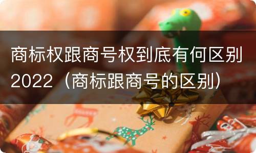 商标权跟商号权到底有何区别2022（商标跟商号的区别）
