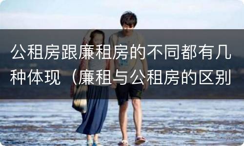 公租房跟廉租房的不同都有几种体现（廉租与公租房的区别）