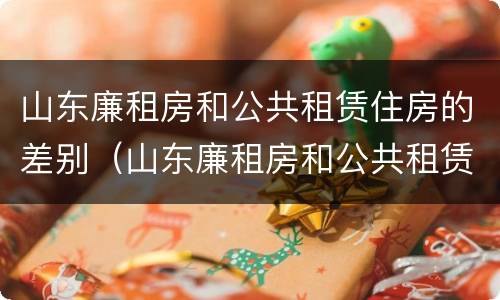 山东廉租房和公共租赁住房的差别（山东廉租房和公共租赁住房的差别大吗）