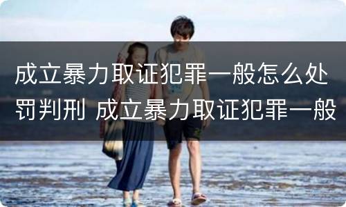 成立暴力取证犯罪一般怎么处罚判刑 成立暴力取证犯罪一般怎么处罚判刑多少年