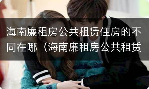 海南廉租房公共租赁住房的不同在哪（海南廉租房公共租赁住房的不同在哪查）