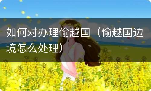 如何对办理偷越国（偷越国边境怎么处理）