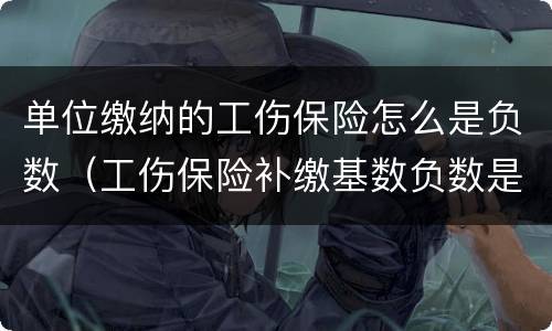 单位缴纳的工伤保险怎么是负数（工伤保险补缴基数负数是啥意思）