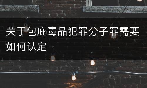 关于包庇毒品犯罪分子罪需要如何认定