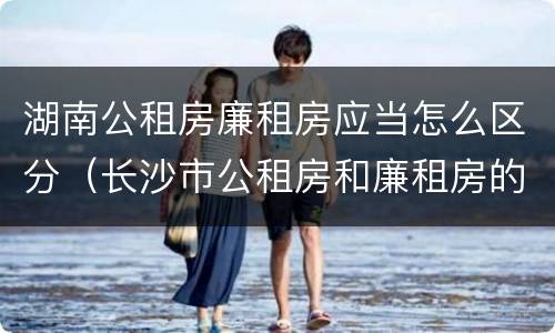 湖南公租房廉租房应当怎么区分（长沙市公租房和廉租房的区别）