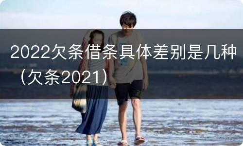 2022欠条借条具体差别是几种（欠条2021）