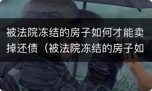 被法院冻结的房子如何才能卖掉还债（被法院冻结的房子如何才能卖掉还债）