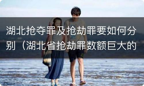 湖北抢夺罪及抢劫罪要如何分别（湖北省抢劫罪数额巨大的标准）