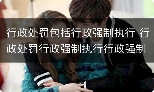 行政处罚包括行政强制执行 行政处罚行政强制执行行政强制措施