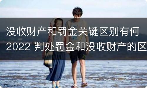 没收财产和罚金关键区别有何2022 判处罚金和没收财产的区别