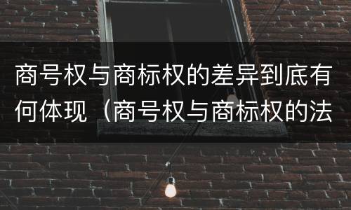 商号权与商标权的差异到底有何体现（商号权与商标权的法律冲突与解决）